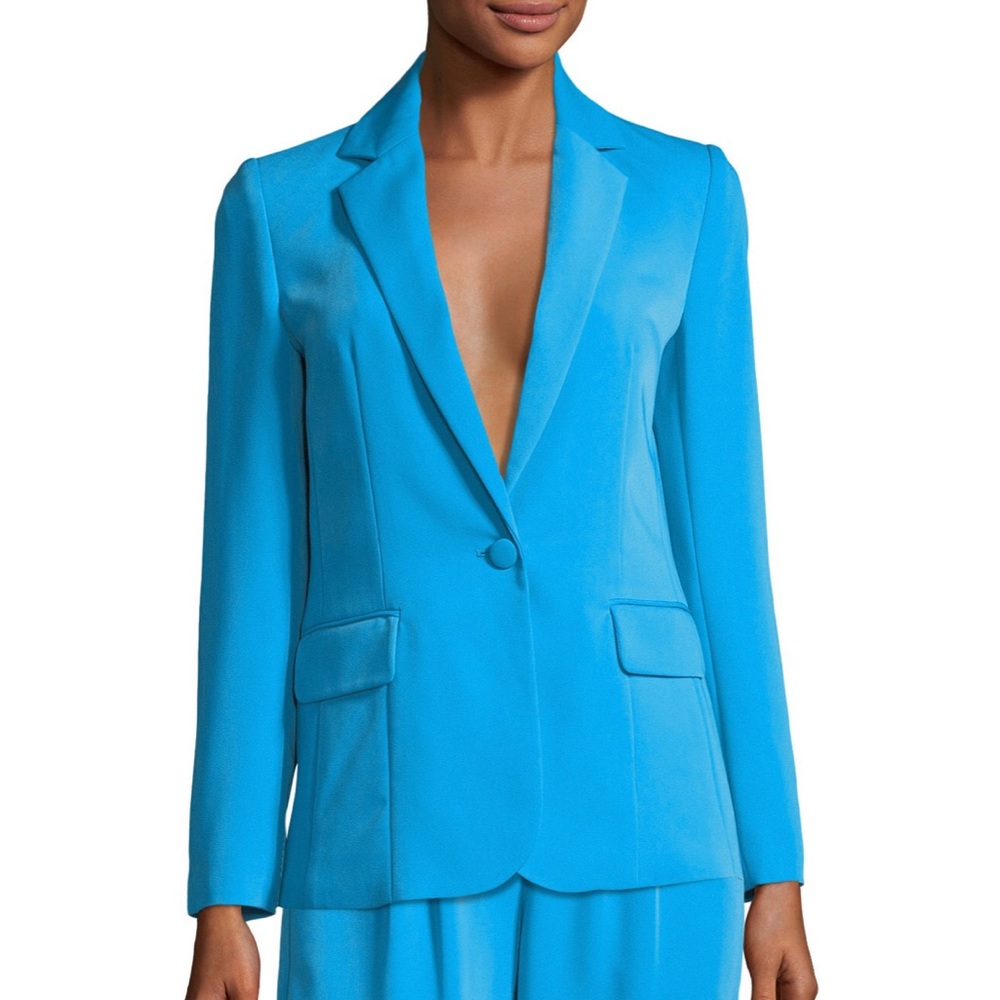 FRAME True Notched-Collar One-Button Blazer